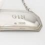 Decanter label  vintage silver
