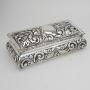 Silver box  Victorian silver