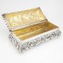  Stunning Victorian silver box with gilt interior