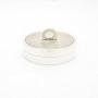 Stylish 1950s silver Pill Box by Asprey & Co