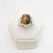Stylish Vintage Tigers Eye Set Ring 