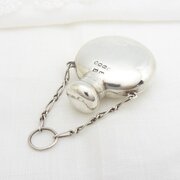 Victorian Miniature Silver Scent Flask Bham 1889