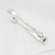 Victorian Silver Albany Pattern Sugar Tongs 