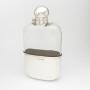  Victorian silver & glass hip flask 