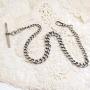 Victorian Silver Graduated Pocket Watch Chain