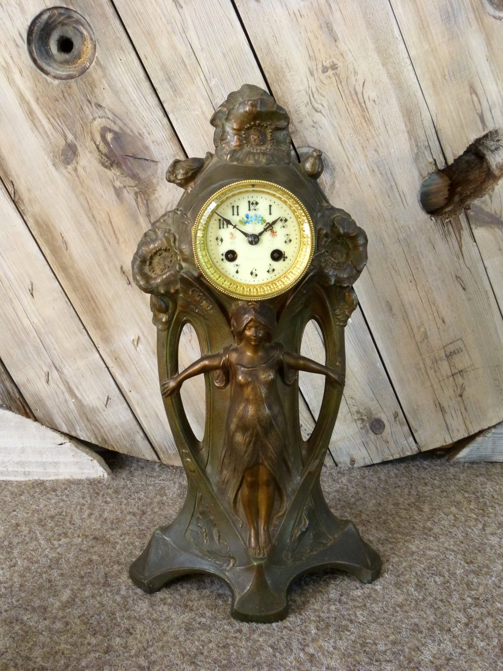 Antiques Atlas French Art Nouveau Mantel Clock