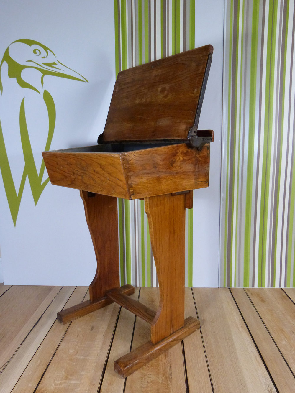 Antiques Atlas - Vintage Oak School Desk