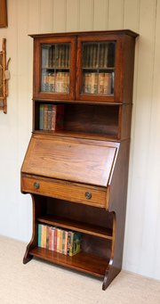 1920s Oak Bureau Bookcase