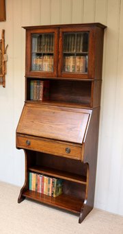 1920s Oak Bureau Bookcase