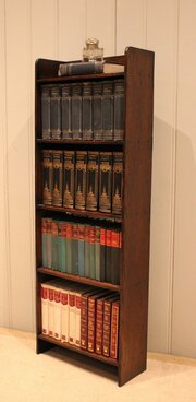 1920s Oak Open Bookcase