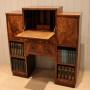 Art Deco Figured Walnut Bureau Cabinet