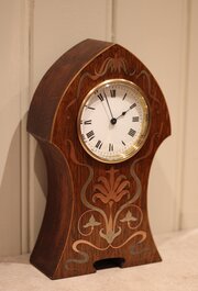 Arts & Crafts Oak Mantel Clock