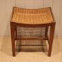 Beech Wood Cane Seated Stool