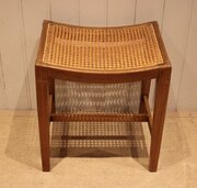 Beech Wood Cane Seated Stool