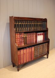 Country Oak Open Waterfall Bookcase 