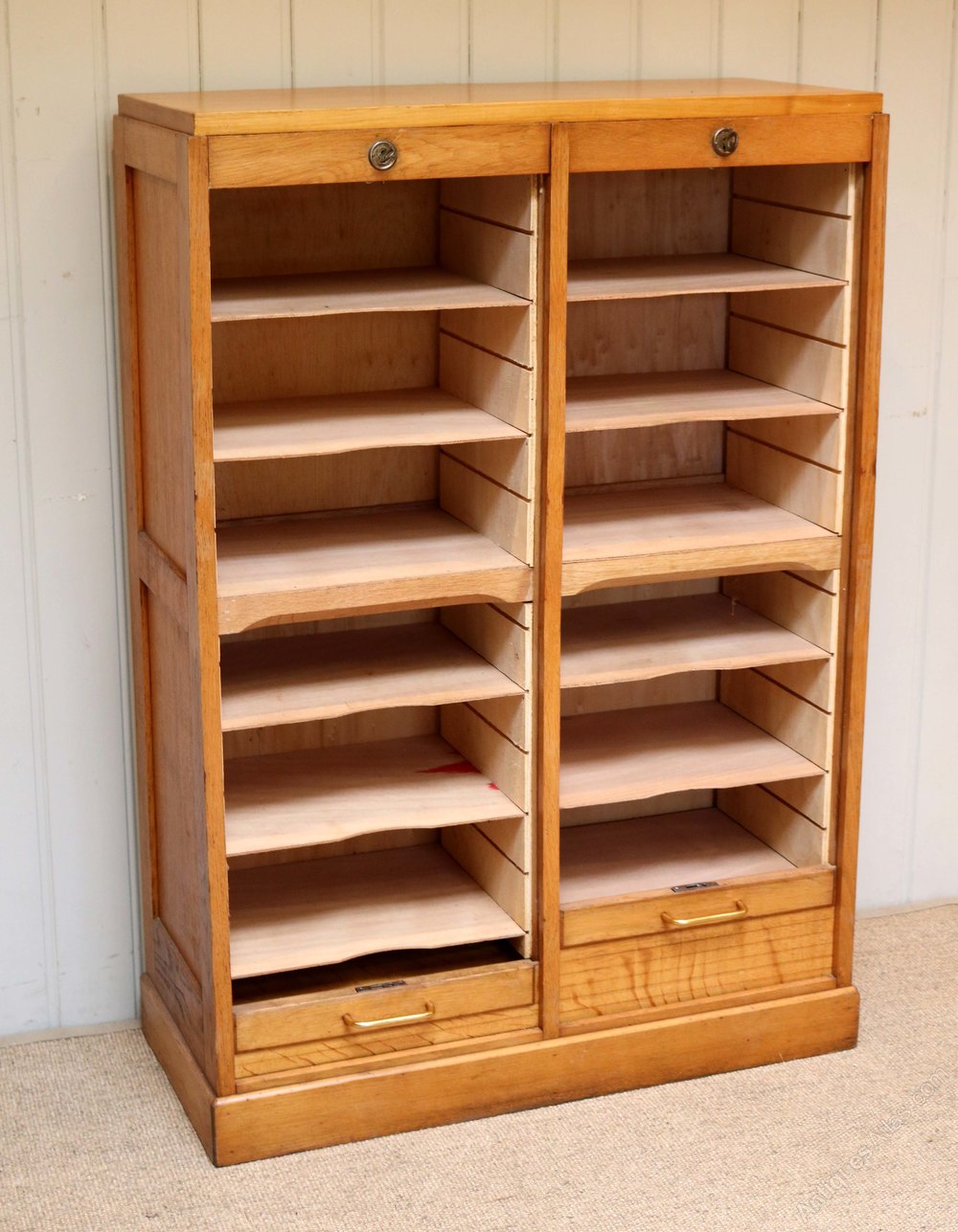 Double Tambour Front Filing Antiques Atlas