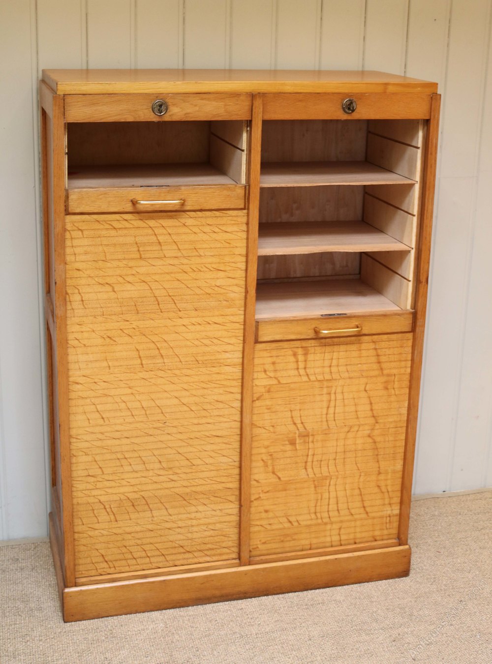 Double Tambour Front Filing Antiques Atlas
