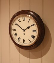 Early 20th Century Oak Dial Clock