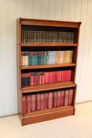 Edwardian Mahogany Open Bookcase 