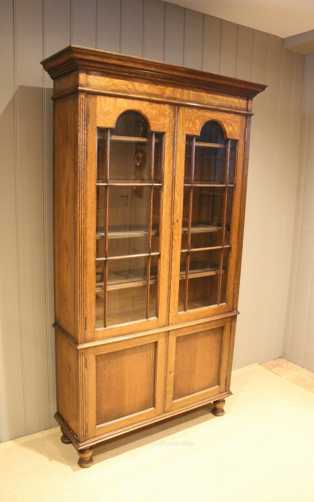 Edwardian Solid Oak Bookcase Antiques Atlas