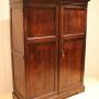 Edwardian Solid Oak Combination Wardrobe