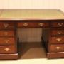 Edwardian Walnut Pedestal Desk