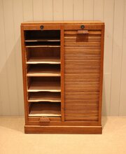 French Art Deco Oak Filing Cabinet