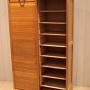 French Oak Double Tambour Front Filing Cabinet