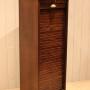 French Oak Single Tambour Front Filing Cabinet