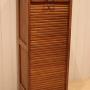 French Oak Single Tambour Front Filing Cabinet
