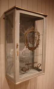 French Sign Written Wall Cabinet