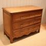 French Solid Oak Commode Chest Of Drawers