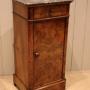 French Walnut Marble Top night Stand