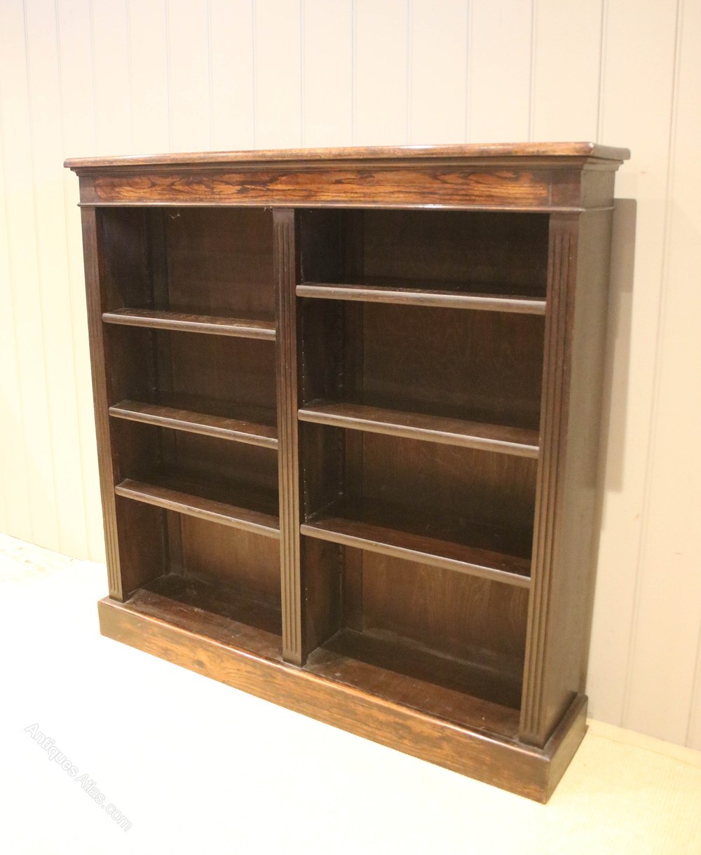 Large Oak Open Bookcase Antiques Atlas