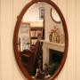 Large Oval Edwardian Wall Mirror