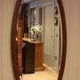 Large Oval Oak Wall Mirror