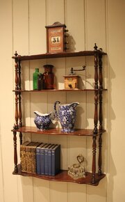 Late 19th Century French Mahogany Wall Shelves