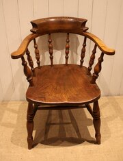 Late 19th Century Smokers Bow Armchair