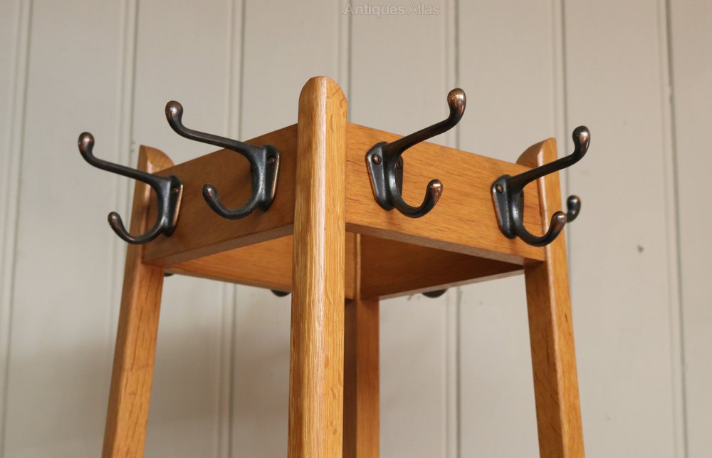 Light Oak Hat And Coat Stand Antiques Atlas