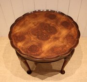 Low Oyster Walnut Occasional Table
