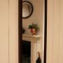 Mahogany Arch Top Full Length Wall Mirror