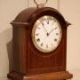 Mahogany Arch Top Timepiece Mantel Clock
