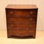 Mahogany Bow Front Chest Of Drawers