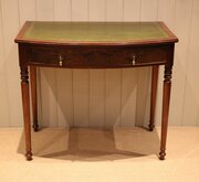Mahogany Bow Front Writing Desk