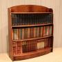 Mahogany Bow front Open Bookcase
