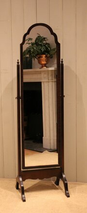 Mahogany Cheval Mirror