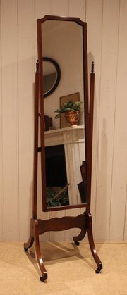 Mahogany Cheval Mirror