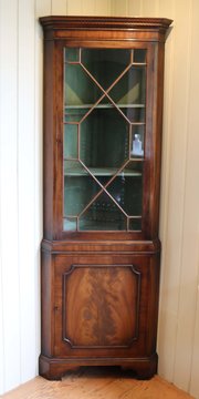 Mahogany Corner Cabinet