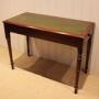 Mahogany Leather Top Hall Table