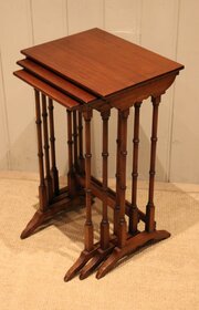 Mahogany Nest Of Three Tables
